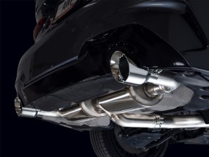 BMW 4 Series Performance Exhaust - Rear - AWE Tuning - Touring Edition Axle-Back with 180 Technology, Dual 4.5 in Slash-Cut Chrome Silver Tips - Chrome Silver - `21-`23